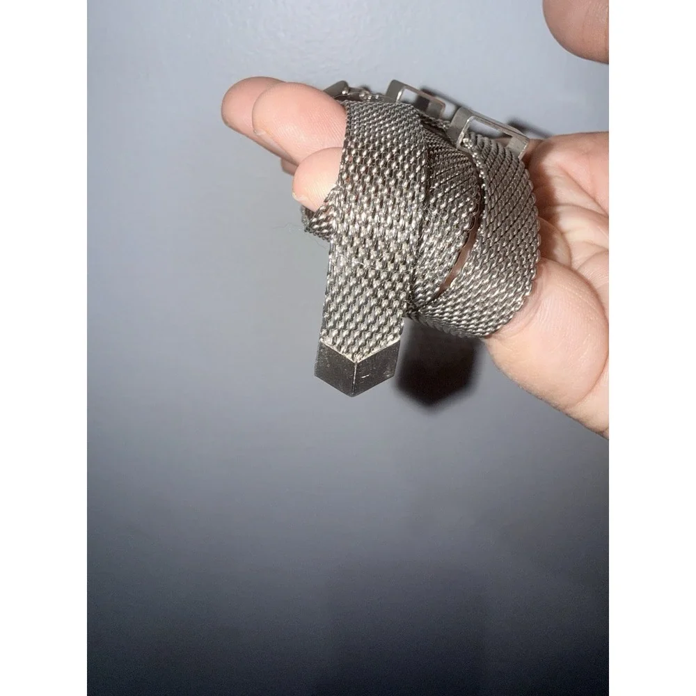 Vintage Metal Mesh‎ Silver Tone Ladies Belt  36